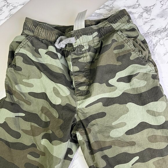 Carter's Kid Boys Camo Pull-On insulated winter Pants green elastic waist Size 8 - Picture 3 of 13